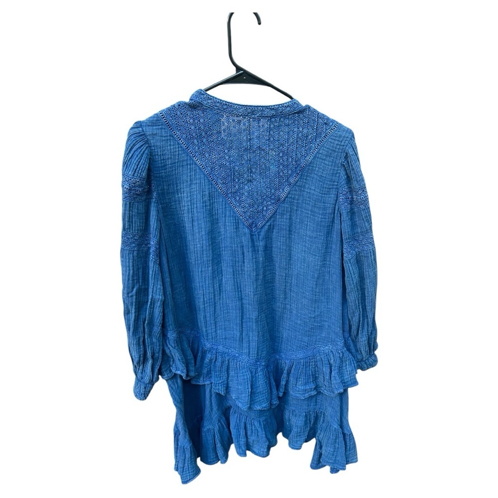 NWOT Free People Sachi Mini Dress Blue - Picture 3 of 9